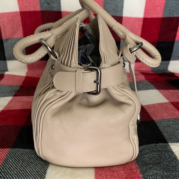 Giorgio Armani Pleated Leather Handbag - Picture 7 of 16